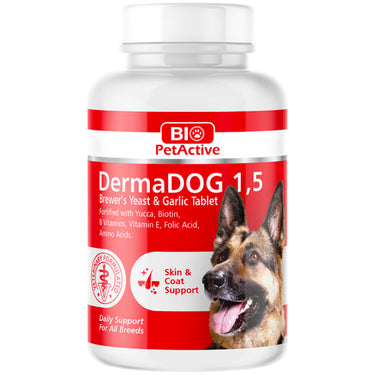Bio PetActive Dermadog Garlic & Brewer's Yeast Tablet 1.5 150tabs